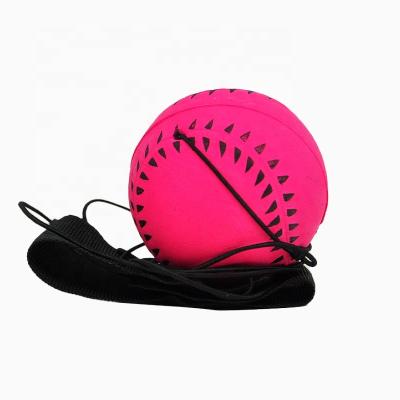 China OEM&ODM 6cm Boxing Reaction Training Wrist Strap Baseball Foam Rubber Wristband Training Fluorescent Foam Rubber Wristband Training Ball for sale