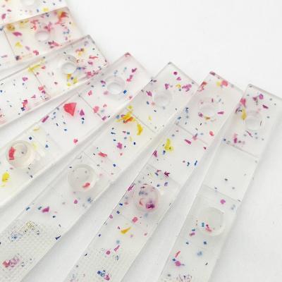 China Other High Quality Special Recycled Technology Grain Silicone PET Colorful Zipper Pullers for sale