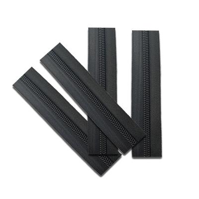 China Other Color Matching 7# Long Chain Black Cotton Tape Nylon Zipper Of High Quality Eco-friendly Material for sale