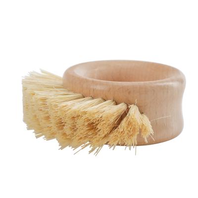 China Eco-friendly Kitchen Gap Dust Brush Maxico Plam Fiber + Beech Wood Dust Gap Cleaning Brush for sale