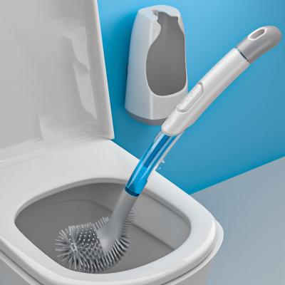 China Factory Supply Viable Experienced Liquid Cleaner Toilet Brush With Stand Bathroom Set Standing for sale