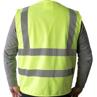 China Custom Made High Visibility Hook Loop Safety Vest XIAKE Logo High Visibility Reflective Work for sale