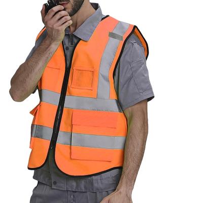 China High Visibility Hot Sale XIAKE Reflective Mesh Fabric Protective Working Safety Vest With Clear Reflective Straps for sale