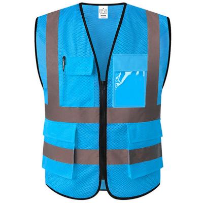 China Clothing Summer Safety High Visibility XIAKE Dry Fit Shorts Plus Size Men's Labor Safety Reflective Vest for sale