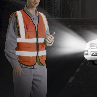 China Custom Logo Safety Reflective Vest Night Working Running High Visibility XIAKE High Visibility Construction for sale