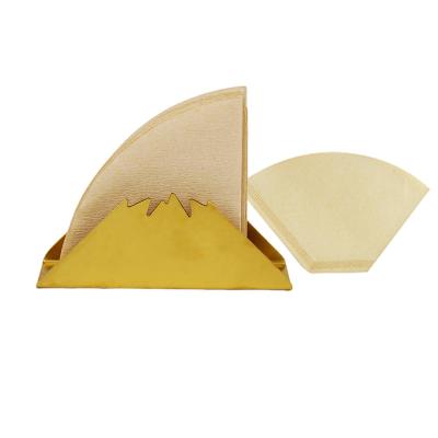 China Snow Cement Table Napkin Sustainable Nordic Home Mountain Shaped Gold Cloth Holder Cloth Clip For Decoration Bar Desk Counter for sale