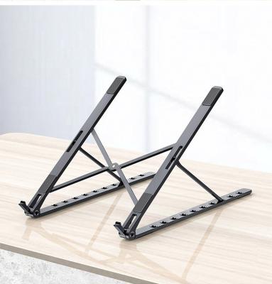 China NEW Gray Adjustable Laptop Stand Aluminum Deep Extendable For Macbook Tablet Notebook Stand Table Pad Laptop Cooling Foldable Stand for sale