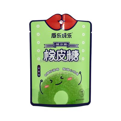 China Custom Barrier Printed Stand Up Pouch , Plastic Packaging Bag For Gumball for sale