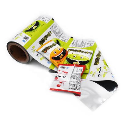 China Custom Printing Moisture Proof Foil Food Wrapping Plastic Roll Film For Candy Packaging for sale