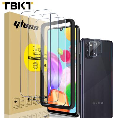 China Free Cover Screen Camera Anti-fingerprint Bubble Tempered Glass Protective Glass Anti-scratch For Samsung A41 for sale