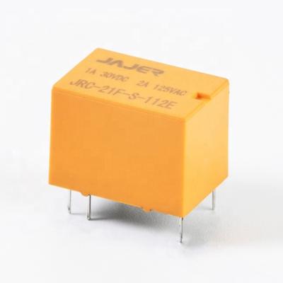 China Jajer 2A 12V spdt relay 6 pin pcb relay sealed miniature telecom relay for sale