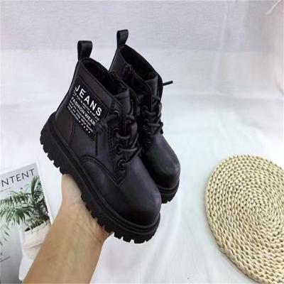 China Autumn Winter 2022 New Disposable British Style Girls Martin Kids Side Zipper Fashion Single Boot Boys Shorts Trend for sale