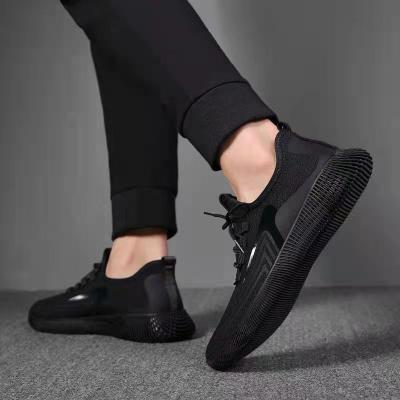 China Cheapest High Quality Fashion Men Trainers Black Sneakers Male Sport Shoes Cushioning for sale