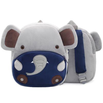 China Lightweight cartoon elephant animal children's backpack plush men's and women's backpack for sale