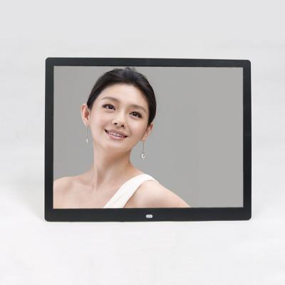 China Clock hot selling fashionable and convenient 15 inch calendar playback music video digital photo frame for sale