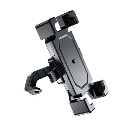 China Adjustable Universal Mobile Phone Shockproof Holder Outdoor Navigation Motorcycle Bike Handlebar Mount Bracket for sale