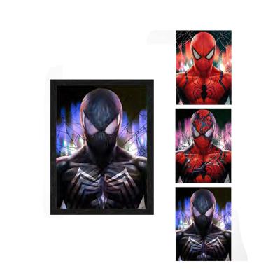 China Anime Lenticular Marvel Poster 2 Charaktere ändern Bilder Manga 3D Flip Poster Wanddekor zu verkaufen