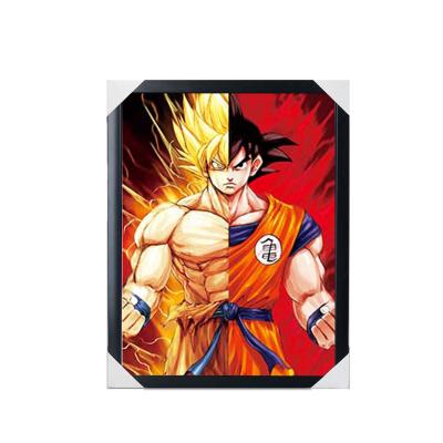 China Comic japonés Dragon Ball One Piece Demon Slayer Blanqueador Impresión 3D Anime Imágenes colgantes Decoración de pared Rollos de cartel en venta