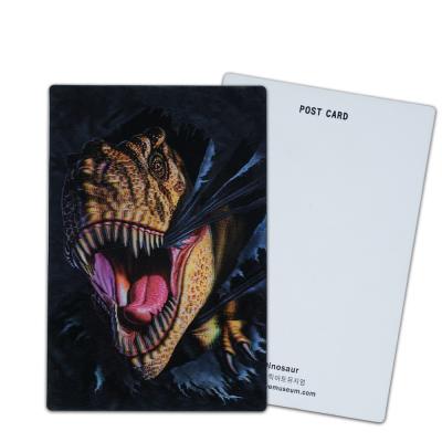 China Customize 3D Lenticular Postcards Dinosaur Wild Animals for Zoo Park for sale