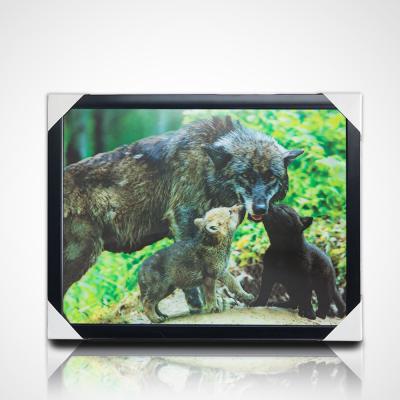 China 3D Lenticular Painting With Black Frame 40*30cm PET 5D 3D Lenticular Picture Frames Artwork Modern Pictures for sale