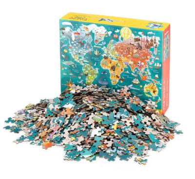 Chine Jouet de jeu 3D direct d'usine Enfants 6 en 1 Transport d'animaux personnage en bois Vie marine Puzzle pour enfants à vendre