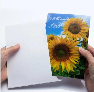 China Birthday Christmas 3d Greeting Card With Envelope Lenticular Postcard for sale