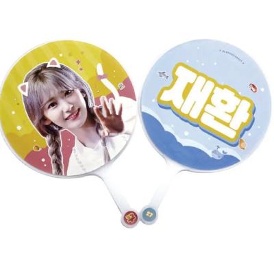 China Custom One Side Kpop Picket 3d Lenticular Hand Fan for sale