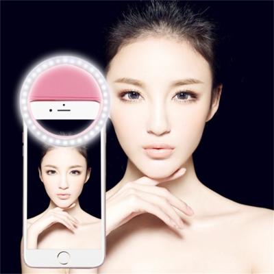 China Video Light Selfie LED Ring Flash Light Portable Lens Lamp Selfie Shine Lamp Clip Light Camera Flash Phone Projector Light for sale