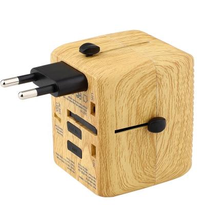 China Portable Fashion Portable World Travel Adapter And USB Smart Charger Plug Electrical Outlet for sale