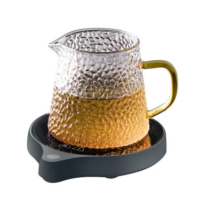 China 200W Cup Heater Mug Warmer 100C Cup Heater 200W Viable Hot Coffee Milk Tea Coffee Milk Tea Heaters Pad Coaster 5 Speed for sale