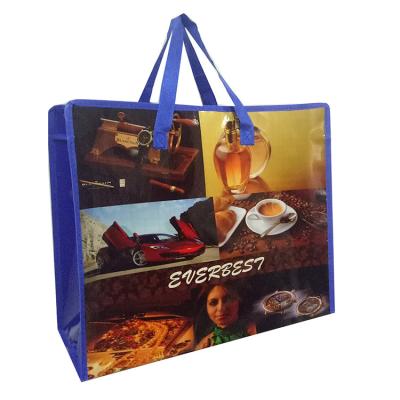 China Printing Customized Logo Or Design Reinforced Handles Custom Plastic Shopping Bag for sale