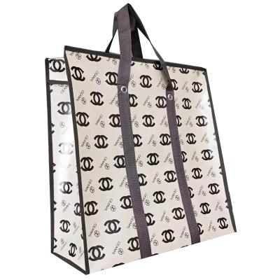 中国 Eco Friendly Canvas Shopping Tote Bag With Adjustable Strap And Zipper Closure 販売のため