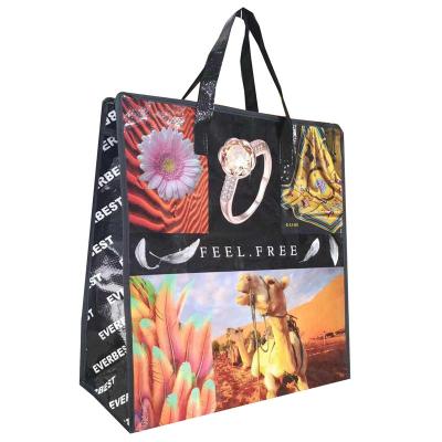 China Tote PP Shopping Laminated Polypropylene Bags Customized Design for sale