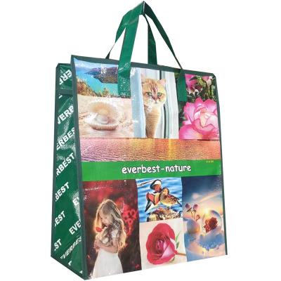 China Waterproof Shopping Laminated Woven Bags Medium Size for sale