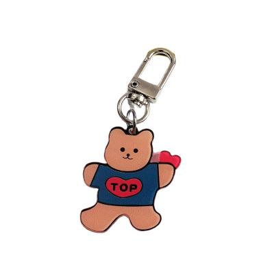 China Central Institute of Statistics Korean Cute Cartoon Bear Wind Main Chained Central Institute of Statistics Airpods Pendant Factory Direct Sales for sale