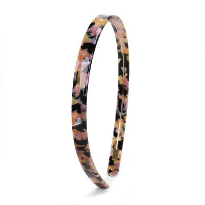 China 2021 Newest Fashionable Cellulose Acetate Fiber Hairband Stylish Headwear Headband for sale