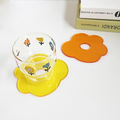 China Traditional transparent cute flower finial potholder potholder girl heart shot props acrylic decoration for sale