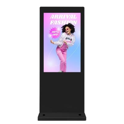 China Outdoor Outdoor Digital Kiosk 55 Inch LCD Screen 4K UHD Media Player Way Finding Waterproof Signage Announcements Digital Signage For Business for sale