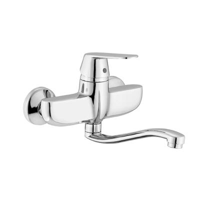 China CLASSIC High Quality Cheap Brass Wall Mounted Kitchen Faucet for sale