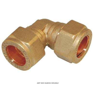 China Copper Long Life Double Elbow E03 Copper Pipe Fitting for sale