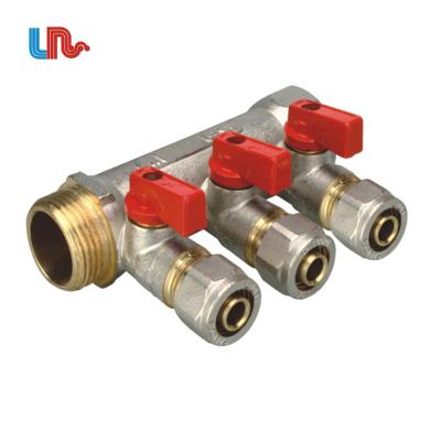 China Art313 General Water Ball Valve Long Life Brass Manifold for sale