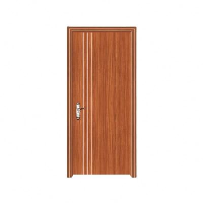 China Sound insulation pine door melamine varnish finish arch core bedroom steel wooden door for home for sale