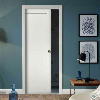 China Fire Protection Veneer Plywood Heat Transfer Bedroom Door Solid Wood Wooden Barn Door for Condominium for sale