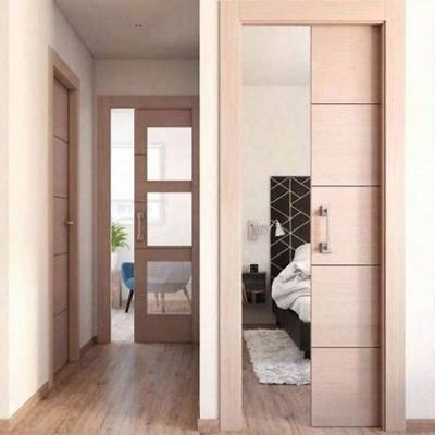 China Fire protection HPL plywood heat transfer living rood door aluminum barn door for house for sale