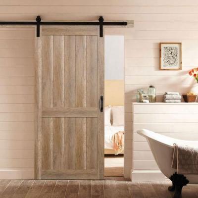 China 2022 New Design Fire Protection Factory Supplier Simple Style Interior Wooden Barn Doors Sliding Door for sale