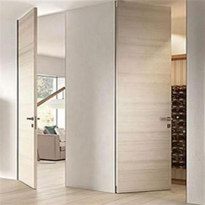 China Original Sound Insulation Wooden Oak Veneer Solid PVC Laminated White American Red Modern Invisible Door for sale