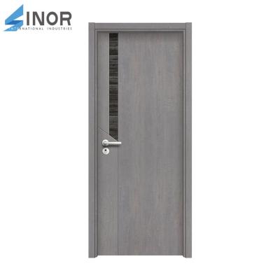 China Waterproof Sound Proof Sound Proof PVC Veneer MDF Interior Classic Door Apartment for sale