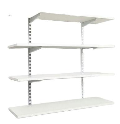 China Single Sided Custom Shelving Single Veneer Wood Shelving for sale