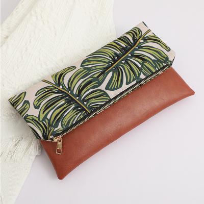 China Wholesale Fashion Fold Over Ladies Tropical Bridesmaid Evening Clutch Bags Handmade Purse Clutches for sale