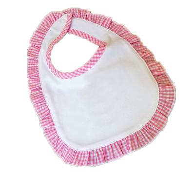 China Hot Sale Cotton Ruffle Baby Bibs Monogrammed Cute Cotton Customized Wholesale Washable for sale